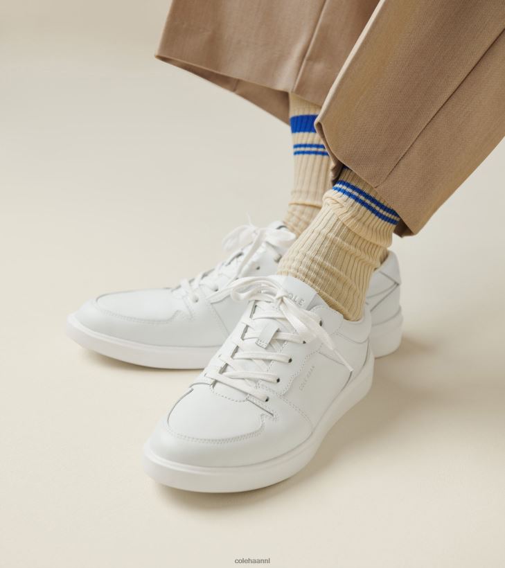 grand crosscourt moderne tennissneaker vrouwen wit-argento Cole Haan schoenen 6H6J6F208