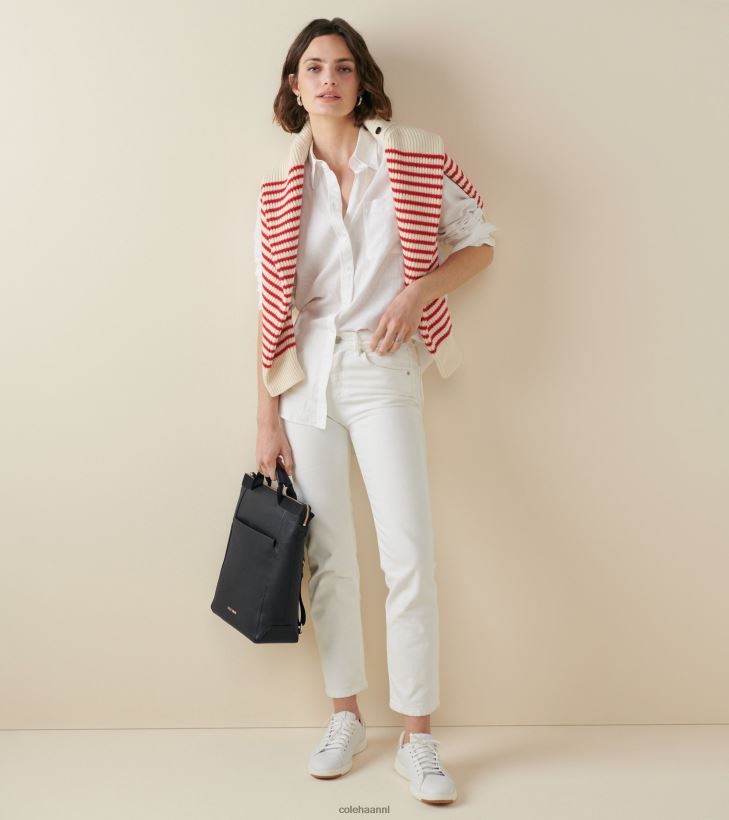 grandpro tennissneaker vrouwen optisch wit leer Cole Haan schoenen 6H6J6F147