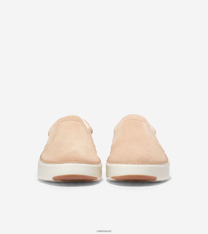 grandpro topspin slip-on sneaker vrouwen sesam suède-ivoor-gom Cole Haan schoenen 6H6J6F238