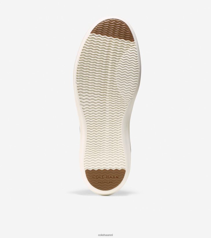 grote crosscourt-sneaker vrouwen zwart leer-wit Cole Haan schoenen 6H6J6F90