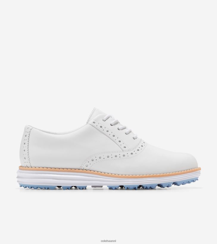 originalgrand shortwing golfschoen vrouwen optische wit-blauw-bel Cole Haan schoenen 6H6J6F212