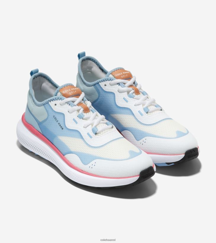zerogrand fairway golfschoen vrouwen optisch wit-blauw bel-sun kissed koraal Cole Haan schoenen 6H6J6F121